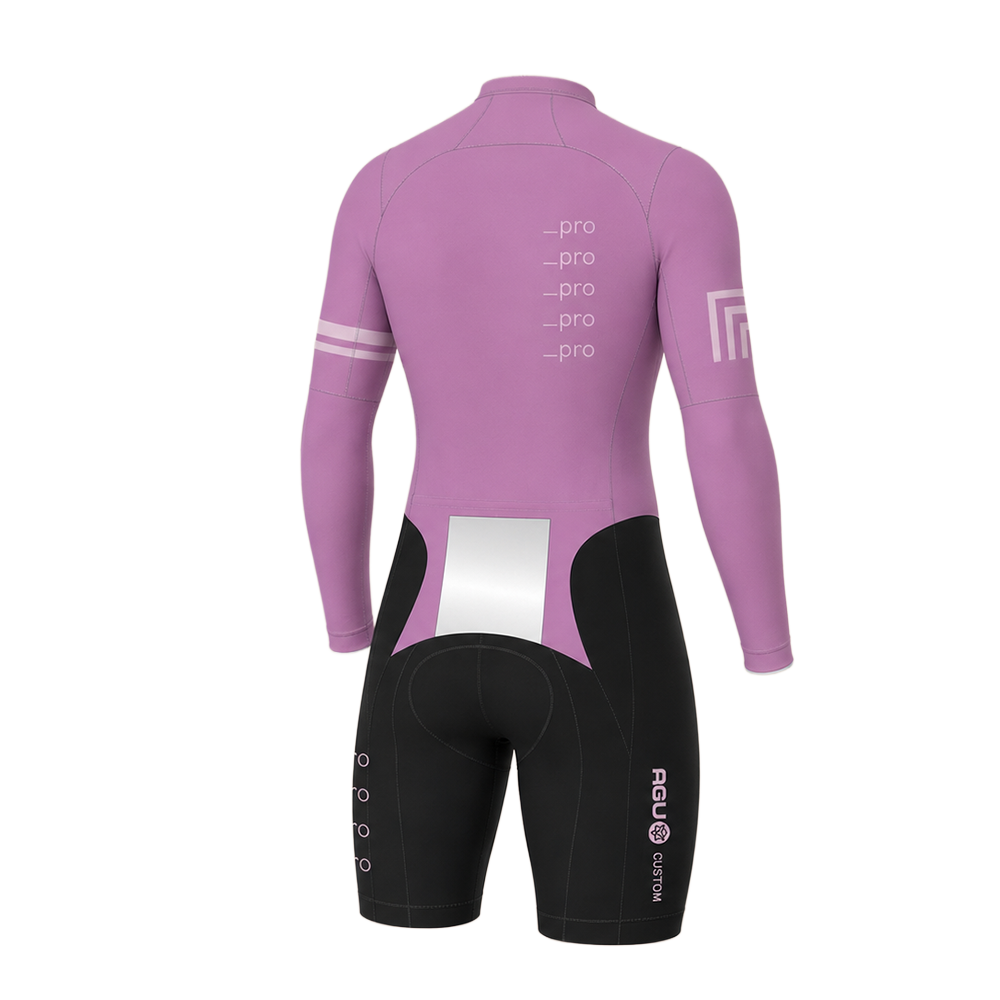 TT Aerosuit - Long Sleeve + Number pocket - Tt aerosuit long sleeve number pocket achter - AGMTTLS001B