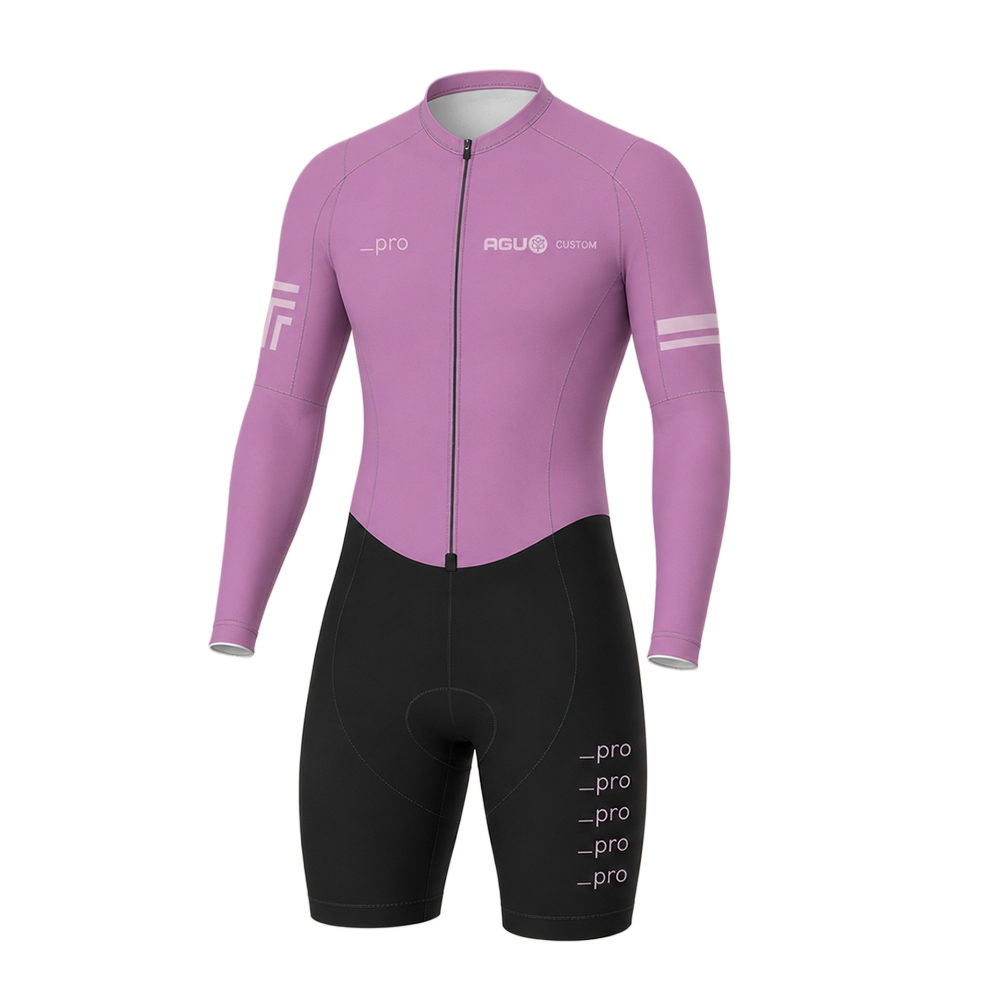 TT Aerosuit - Long Sleeve Techskin Hybrid + Number pocket  - Tt aerosuit long sleeve number pocket voor 3 - AGMTTLS018B